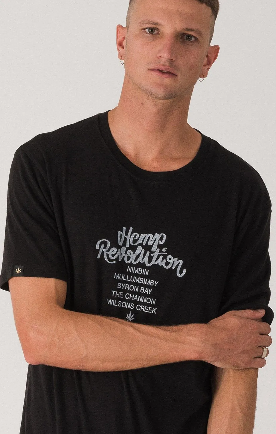 Afends Mens Area Codes - Standard Fit Hemp Tee