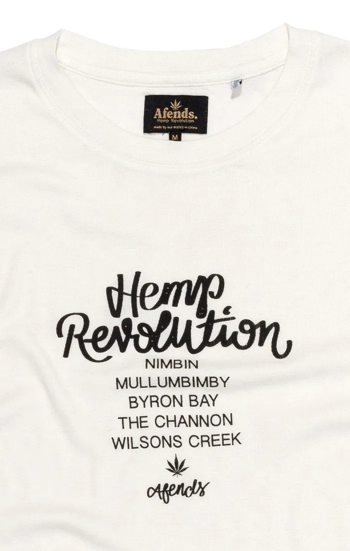 Afends Mens Area Codes - Standard Fit Hemp Tee