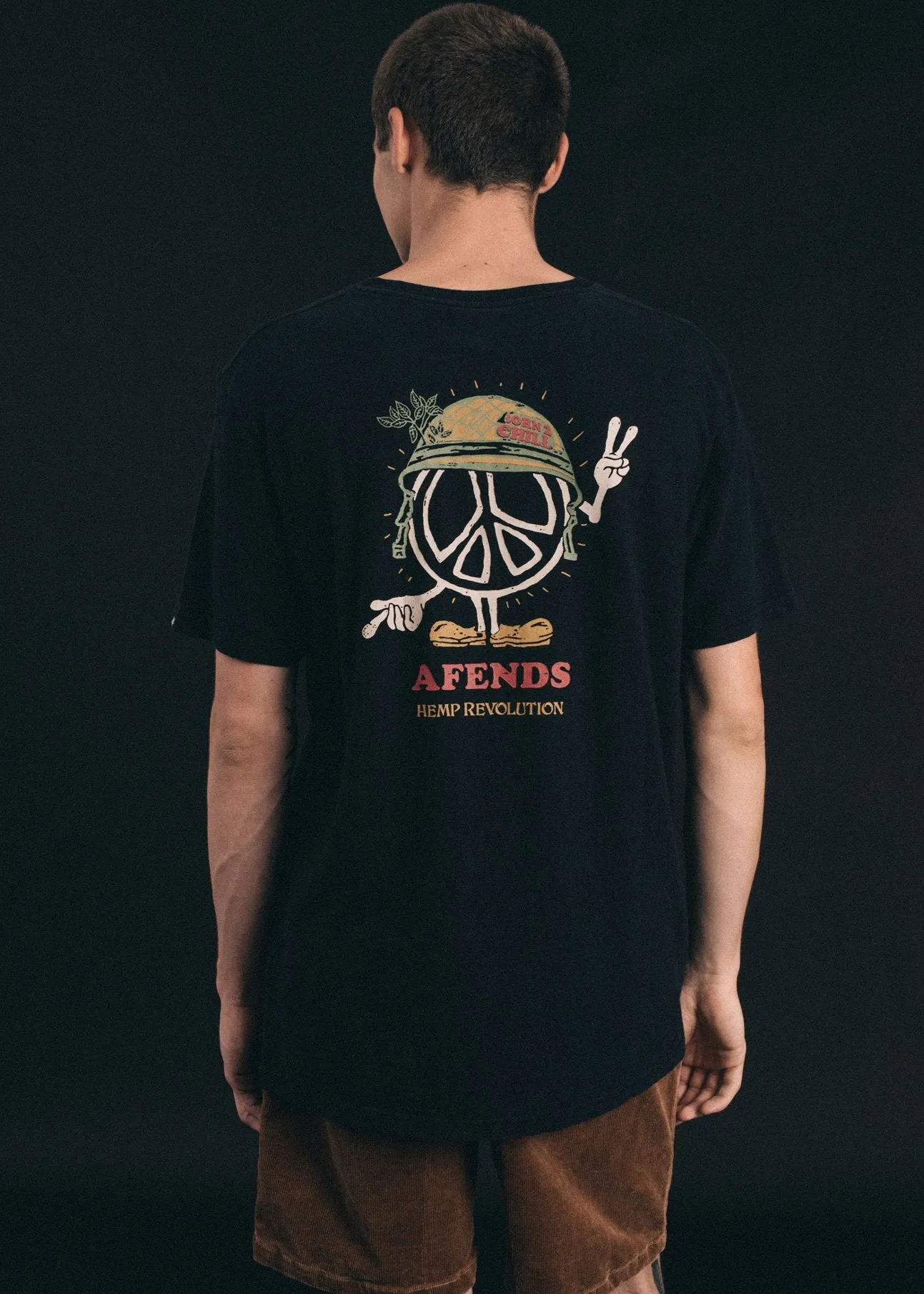 Afends Mens Born - Hemp Standard Fit Tee