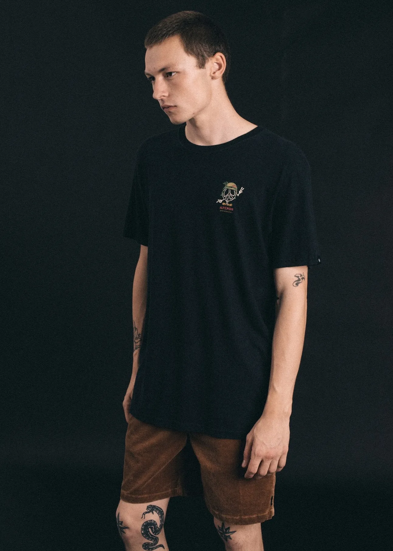 Afends Mens Born - Hemp Standard Fit Tee