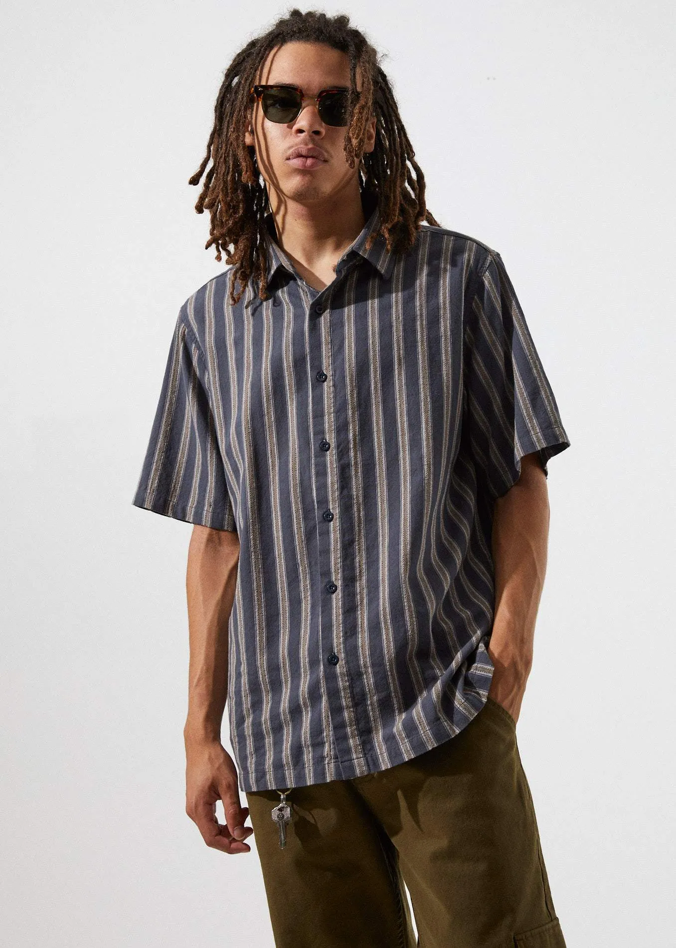 Afends Mens Checkout - Short Sleeve Shirt