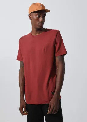 Afends Mens Classic - Hemp Standard Fit Tee - Rojo