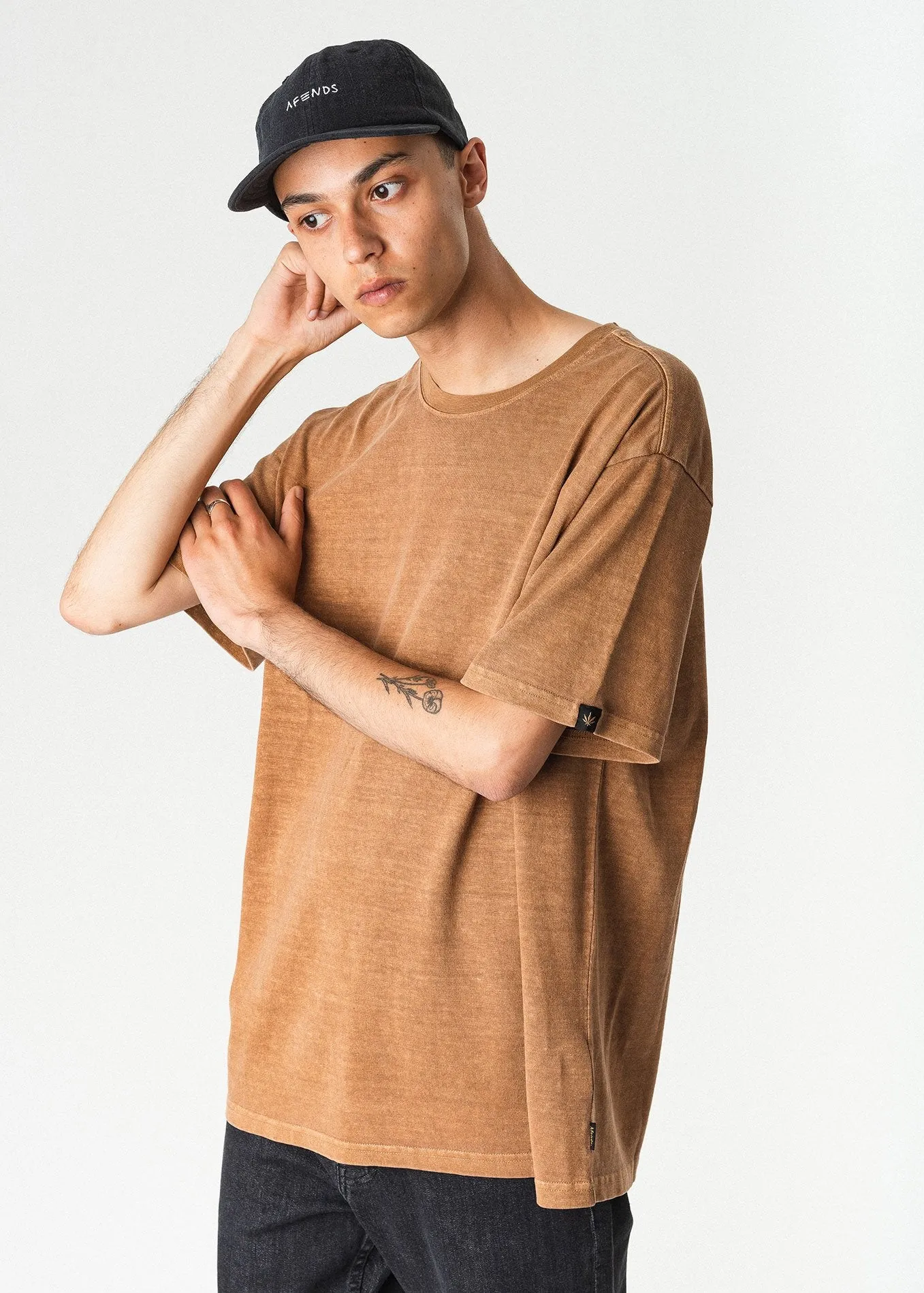 Afends Mens Stoned - Hemp Retro Fit Tee