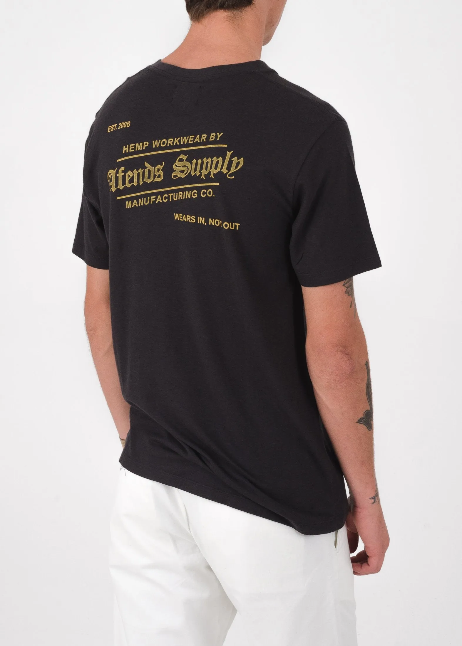 Afends Mens Sturdy - Hemp Standard Fit Tee