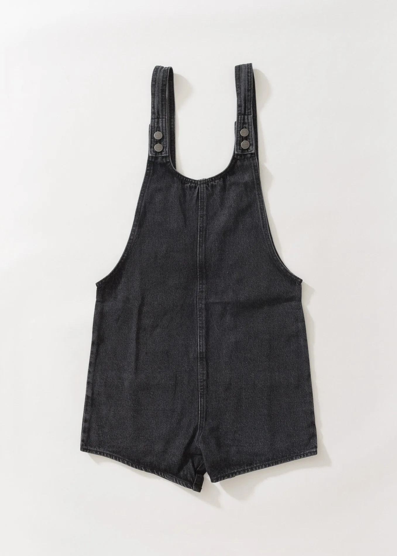 Afends Womens Avery - Denim Short Overalls