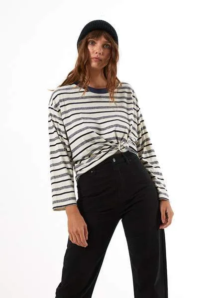 Afends Womens Weekend - Hemp Oversized Long Sleeve Tee