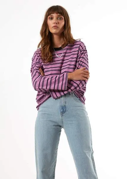 Afends Womens Weekend - Hemp Oversized Long Sleeve Tee