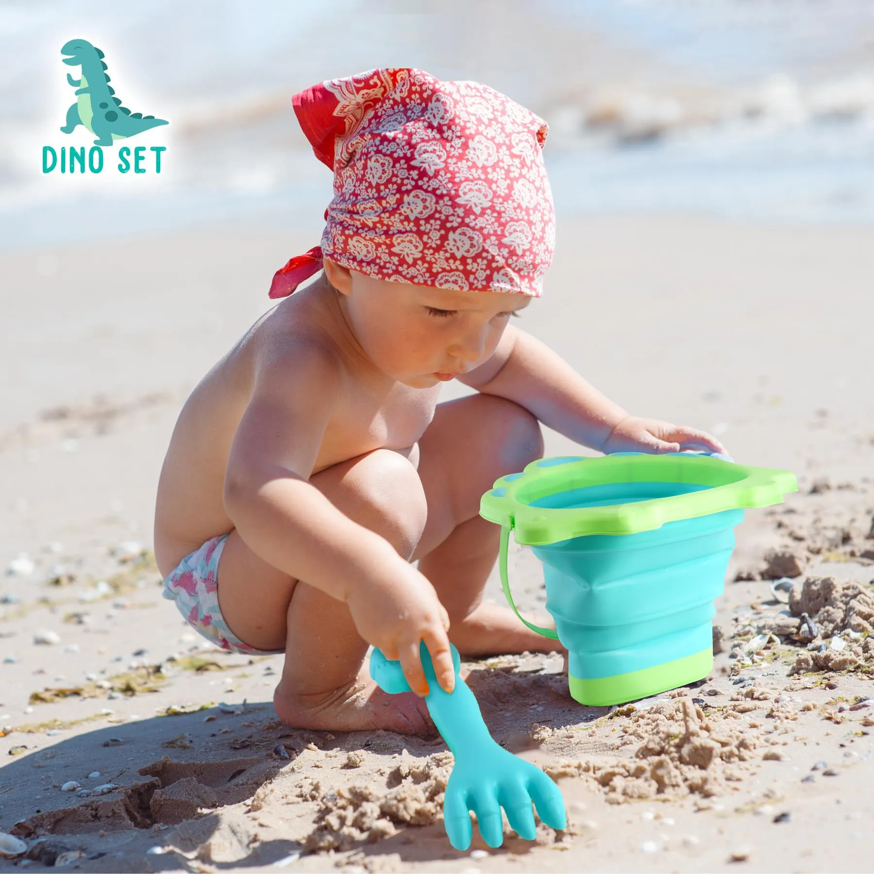 Animal Beach Bucket Set