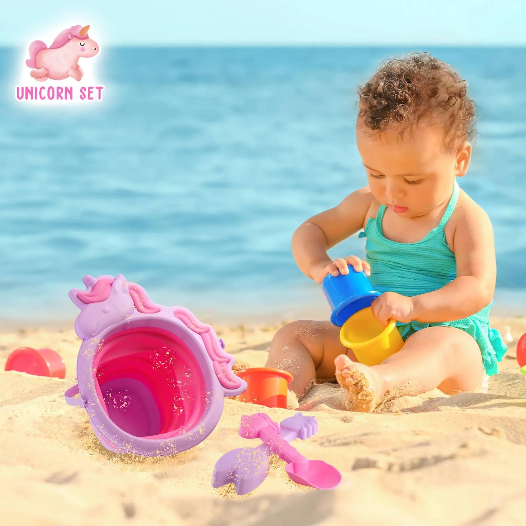 Animal Beach Bucket Set