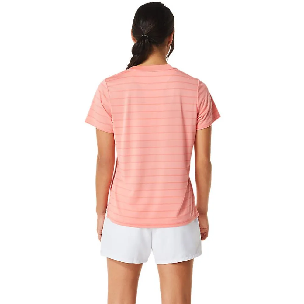 Asics Women's Court Stripe Top - Guava