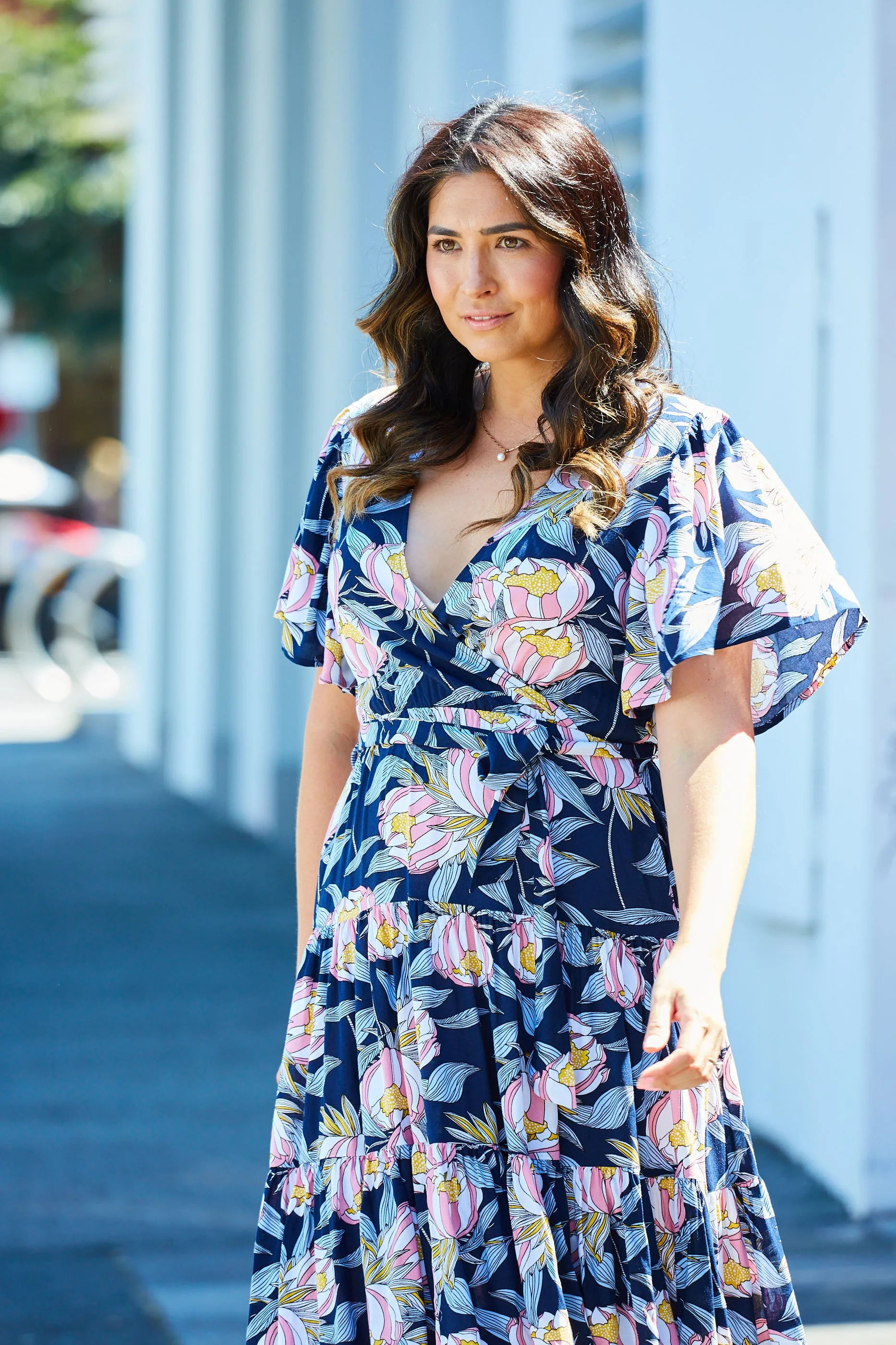 AVERY DRESS - NAVY FLORAL