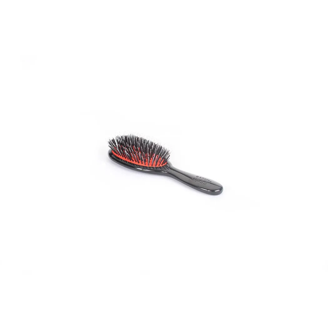 Bass Brushes Elite Small Pocket Size Boar Hair Nylon Pin Brush For Dogs, ESBN