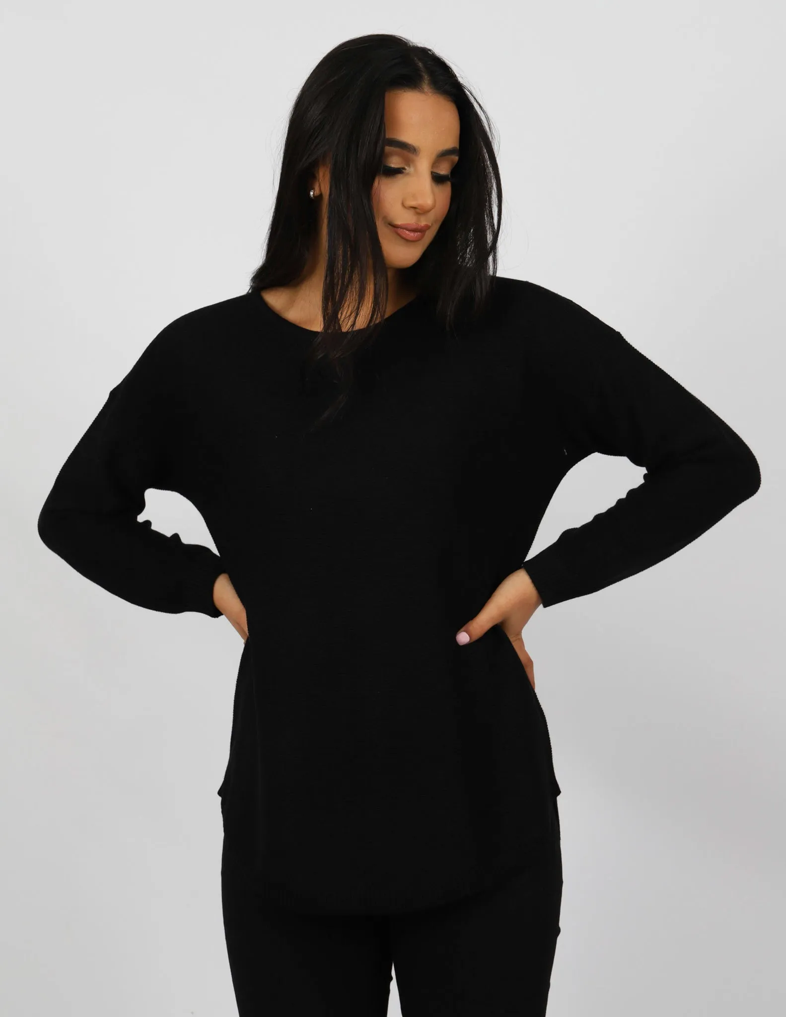 Batwing Knit Pullover