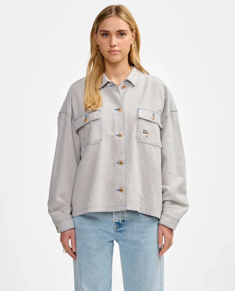 Bellerose Parrish Stripe Overshirt