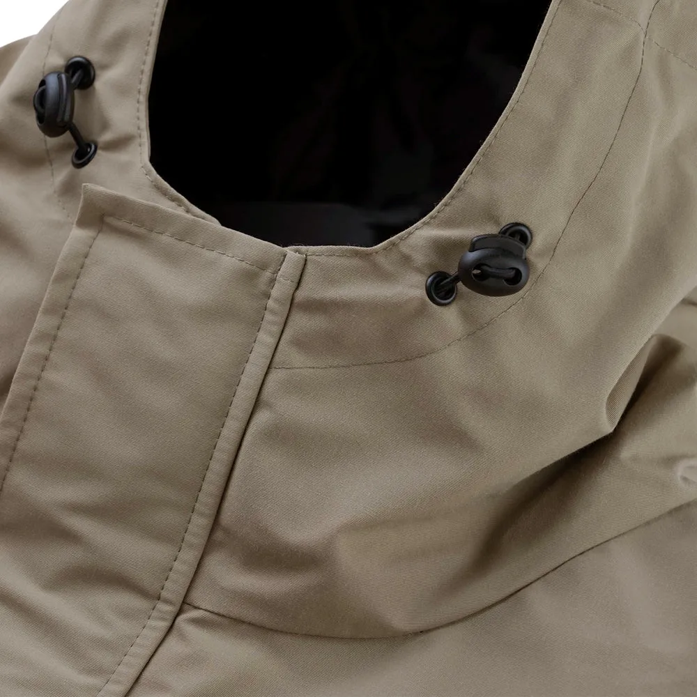 BIG POCKET HOODED JACKET BEIGE