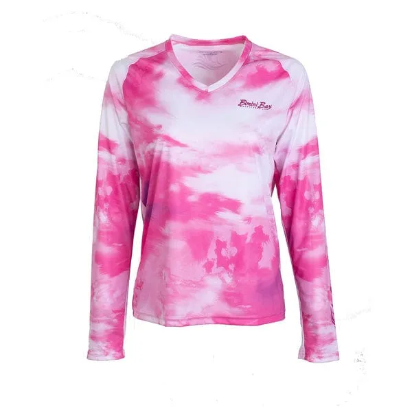 Bimini Bay Women's Deep Mindscape Pink Long Sleeve