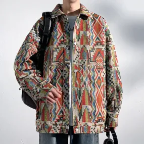 Bohemian Geometric Pattern Jacket