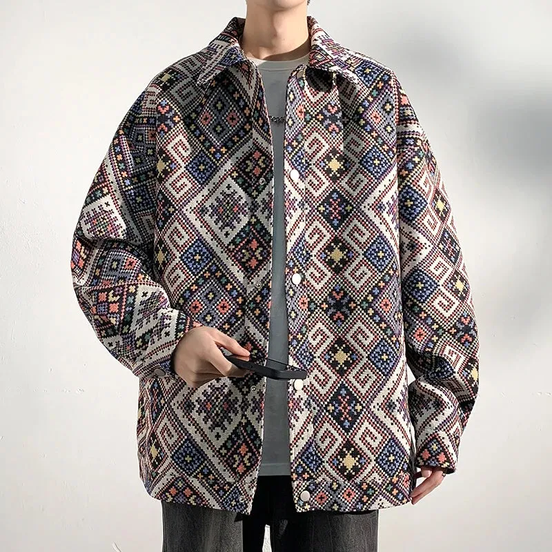 Bohemian Geometric Pattern Jacket