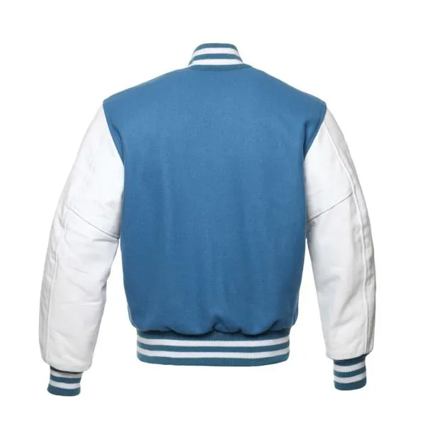 Boys Light Blue Baseball Jacket