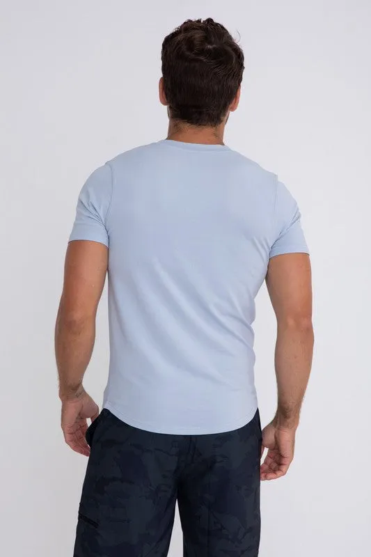 Breathable Scallop Hem Tee