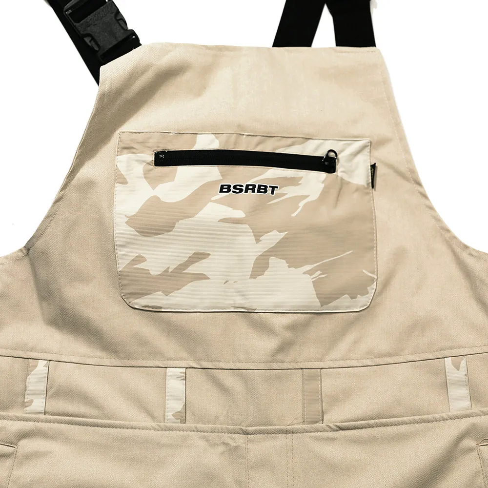 BSRBT CARGO BIB PANTS CREAM CAMO