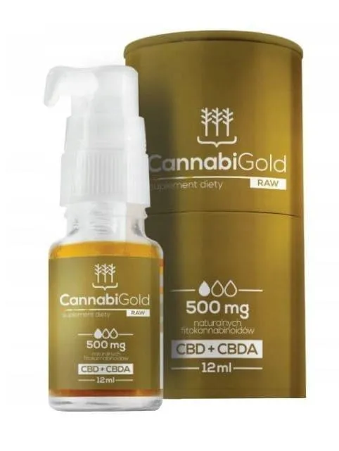 Buy CannabiGold UK, Raw 500 oil 12ml