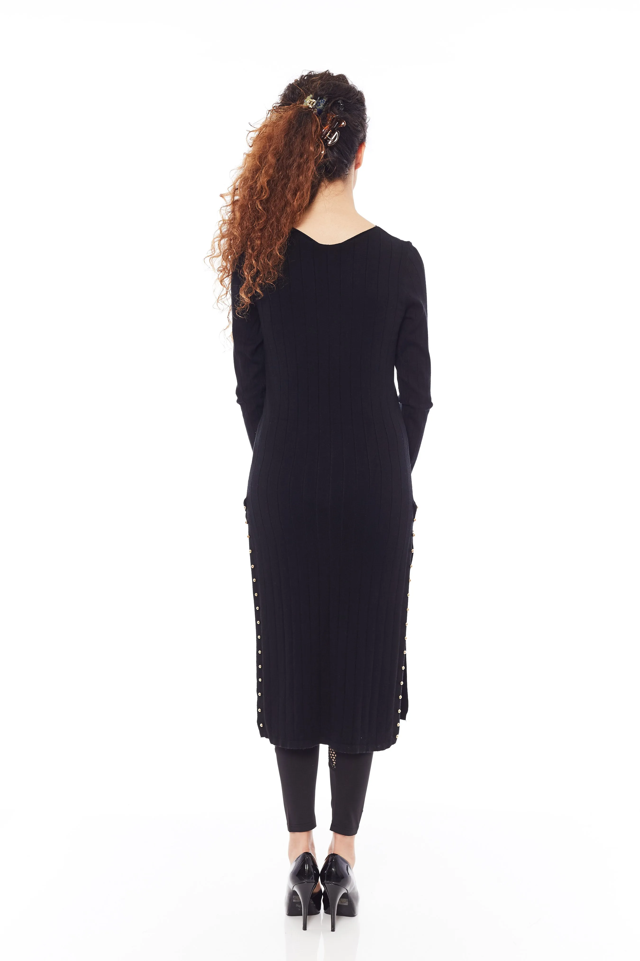 Buy Long Black Midi Dresses Online