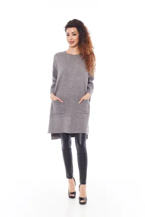 Buy Women's Knitted Grey Sweaters Dresses Online