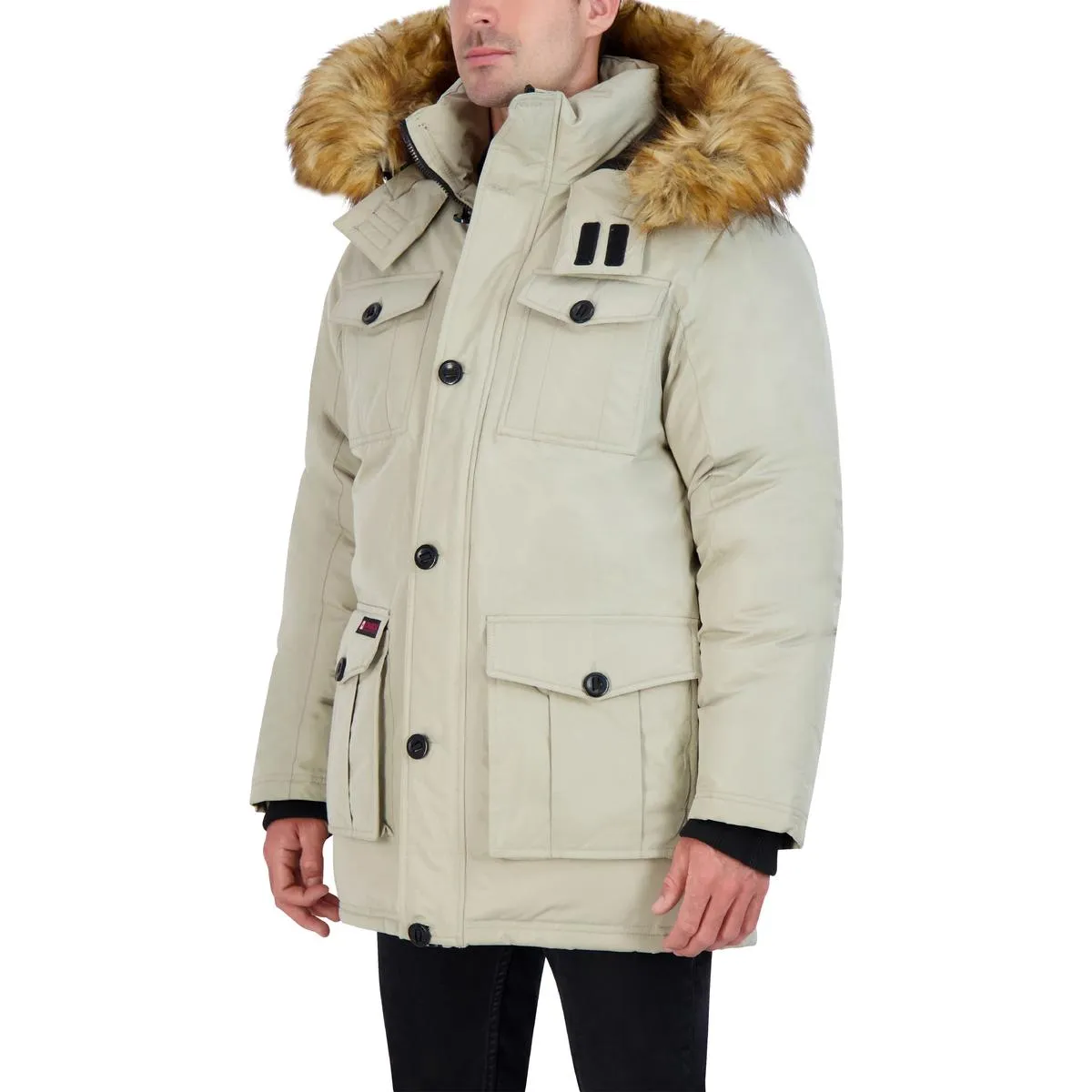 Canada Weather Gear Parka Coat for Men-Insulated Winter Jacket w/ Faux Fur Hood