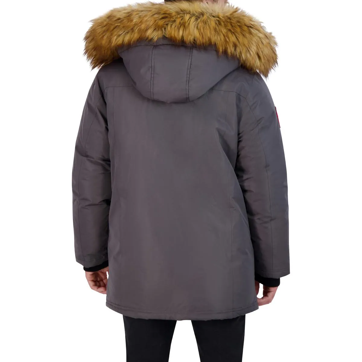 Canada Weather Gear Parka Coat for Men-Insulated Winter Jacket w/ Faux Fur Hood