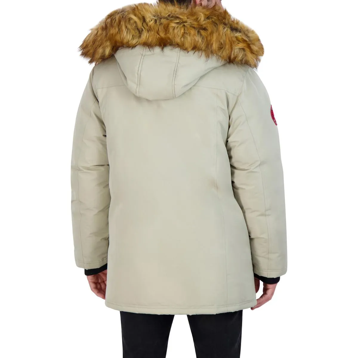 Canada Weather Gear Parka Coat for Men-Insulated Winter Jacket w/ Faux Fur Hood