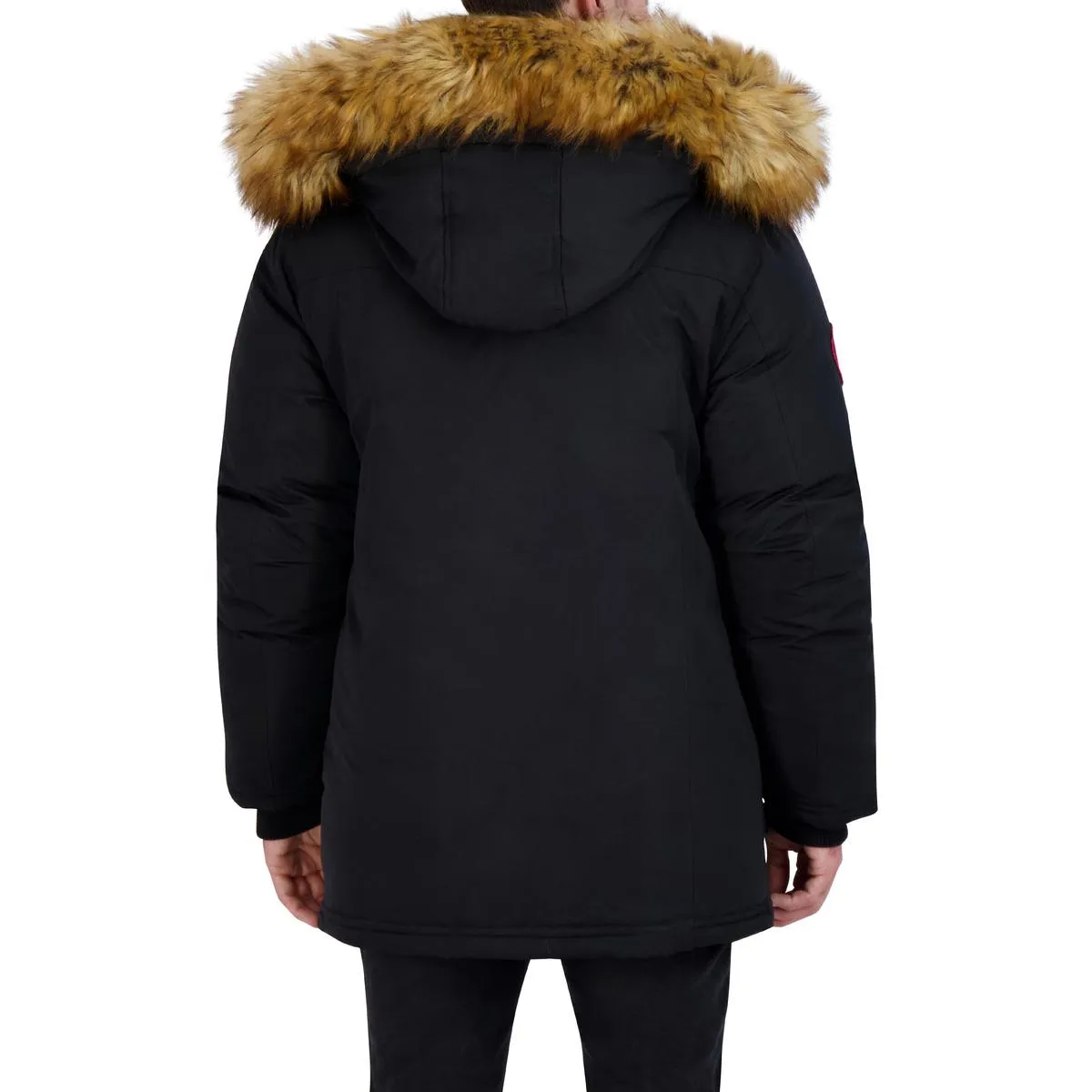 Canada Weather Gear Parka Coat for Men-Insulated Winter Jacket w/ Faux Fur Hood