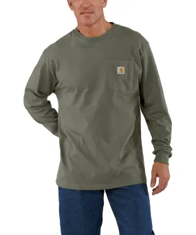 Carhartt K126 Long Sleeve Workwear T-Shirt - Dusty Olive