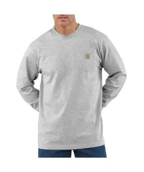 Carhartt K126 Long Sleeve Workwear T-Shirt - Heather Gray