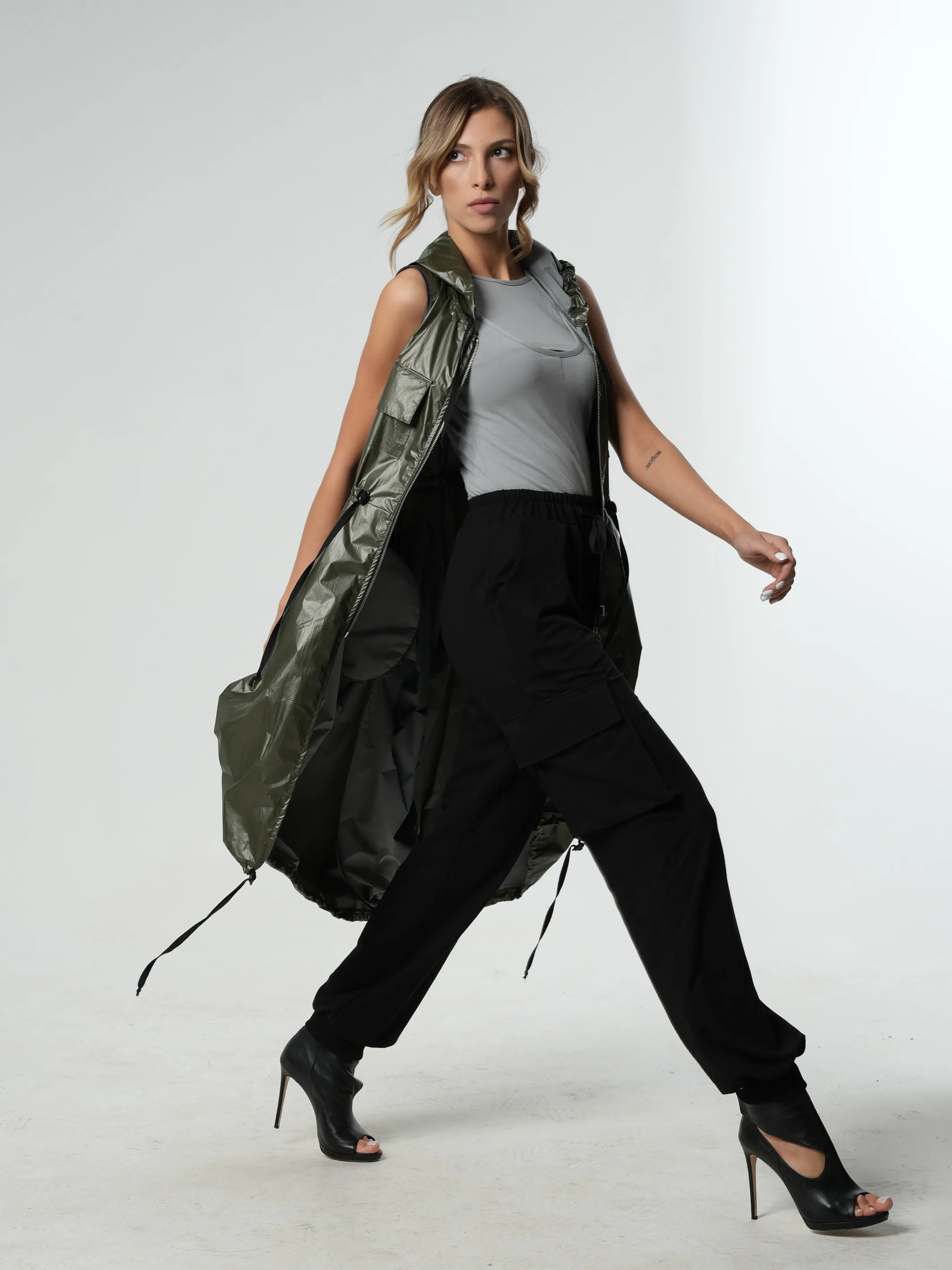 Casual Cargo Pants In Black