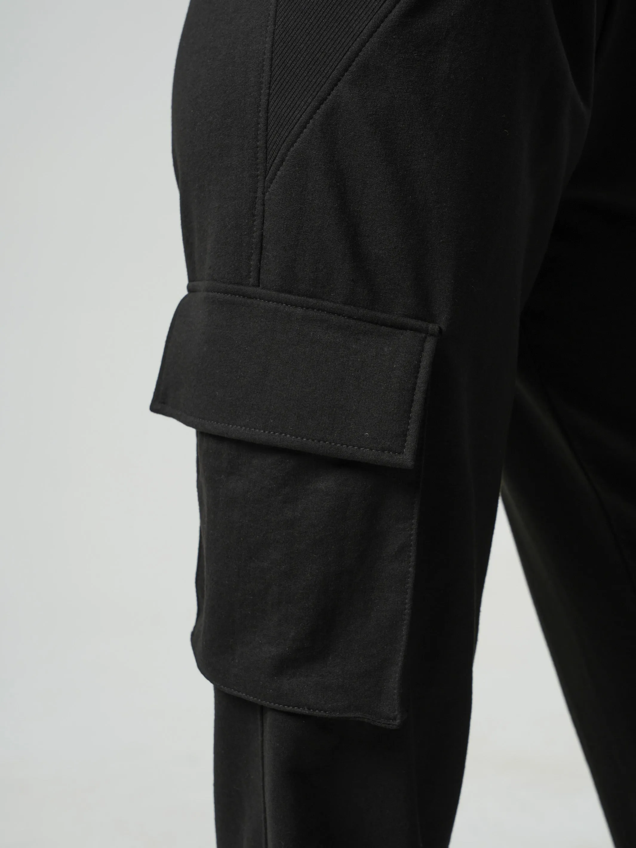 Casual Cargo Pants In Black