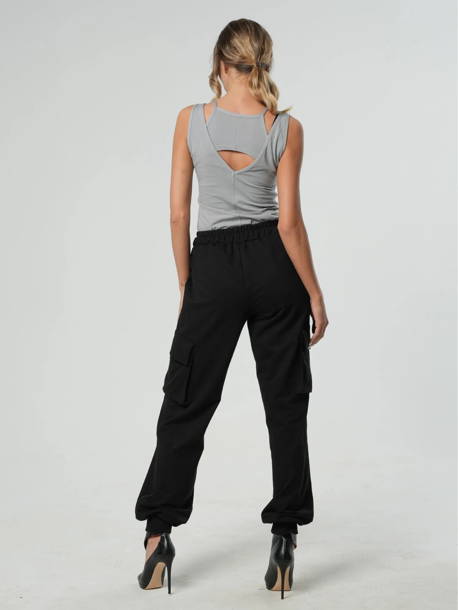 Casual Cargo Pants In Black