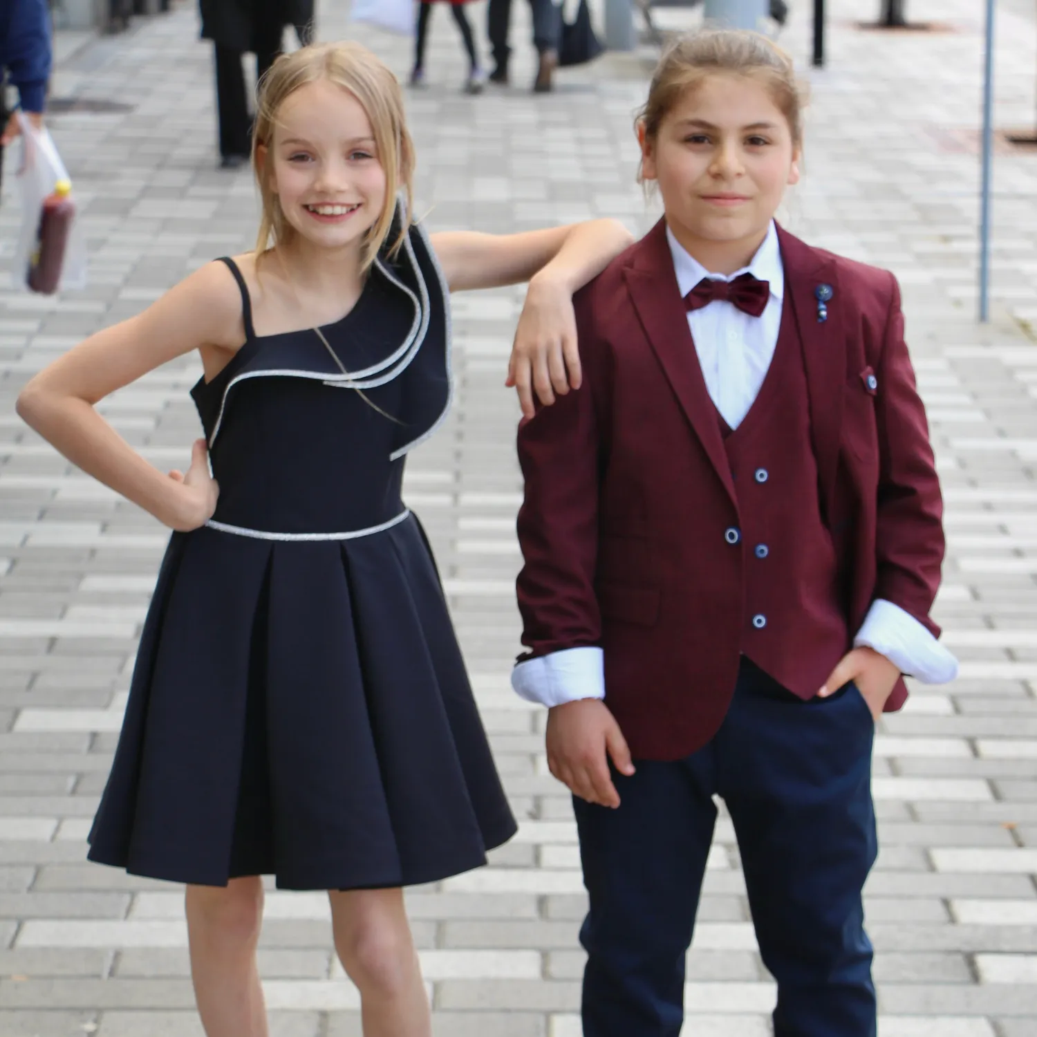 Celebrity stylish preteen girls formal dress