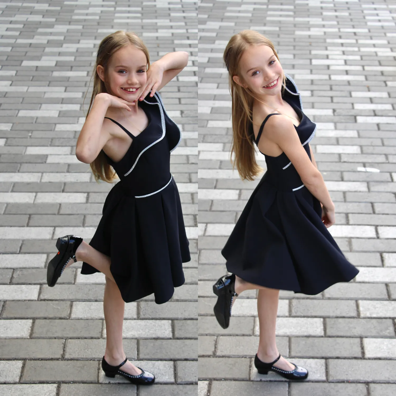 Celebrity stylish preteen girls formal dress