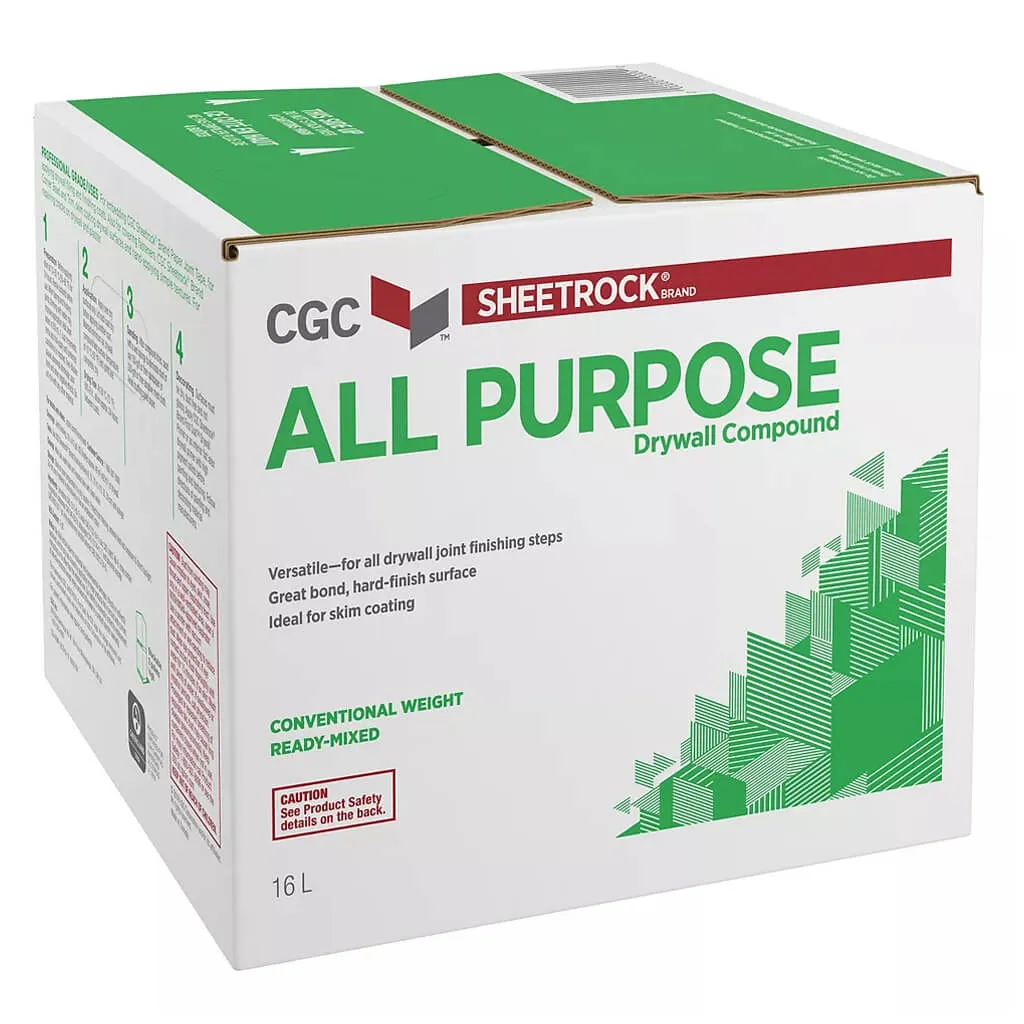 CGC SHEETROCK 16-Litre ALL PURPOSE Conventional Weight Ready-Mixed Drywall Compound