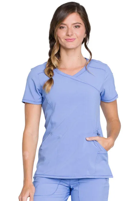 Cherokee Infinity Women's Mock Wrap Scrub Top 2625A