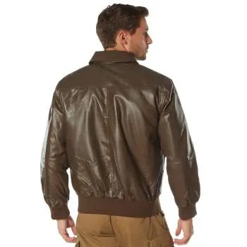 Classic A-2 Brown Leather Flight Jacket