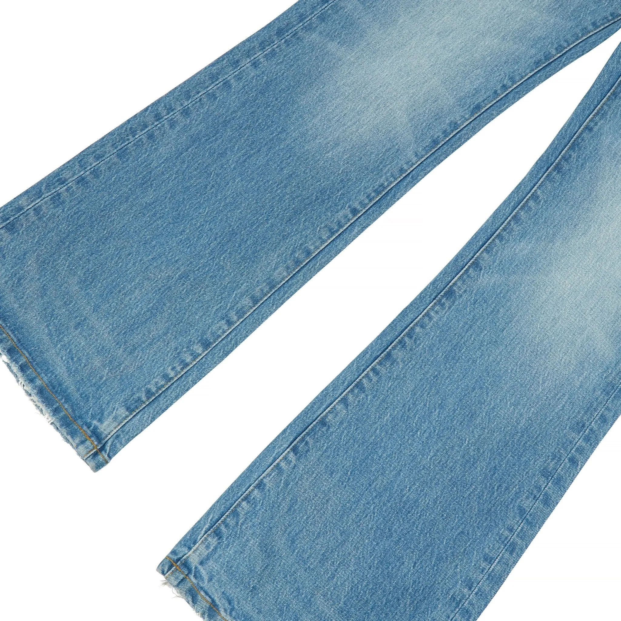 Coated Flared Denim