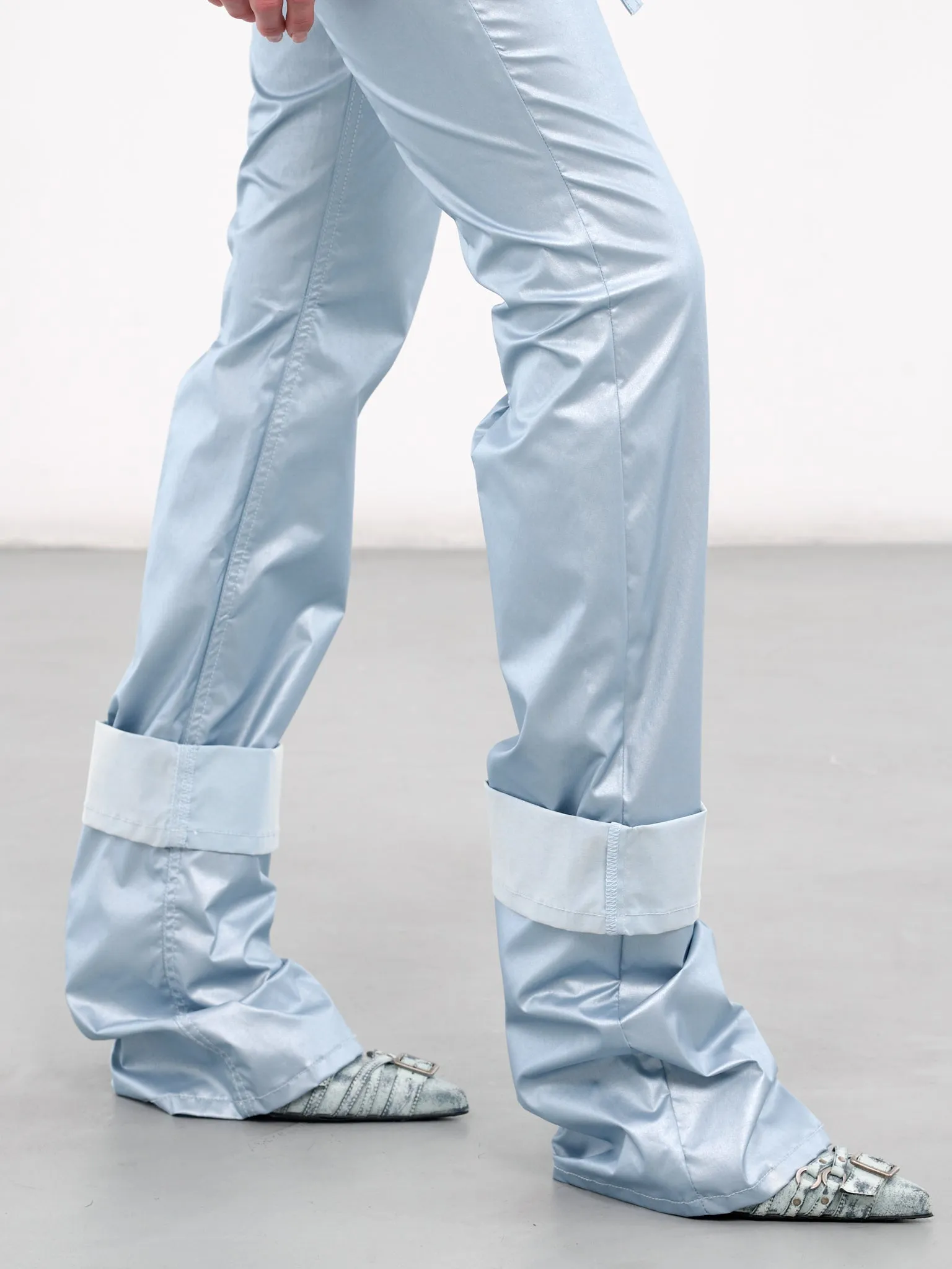 Coated Open Back Jeans (2217080203-BLUE)