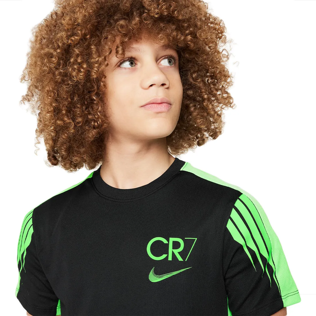 CR7 Big Kids' Dri-FIT Academy 23 Football Top Black