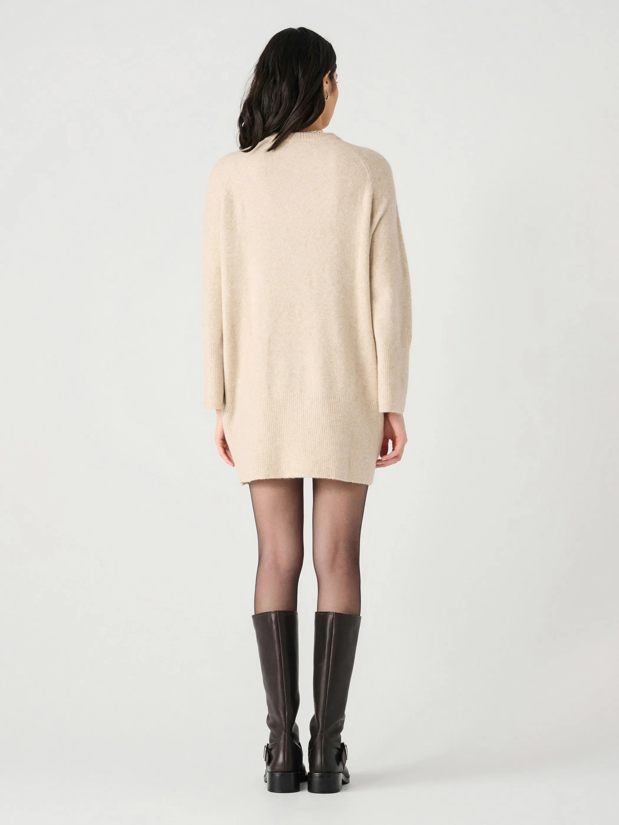 Crew Neck Sweater Dress