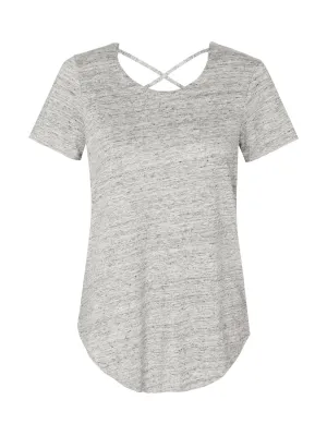 Criss Cross Back Shirt Tail Tee