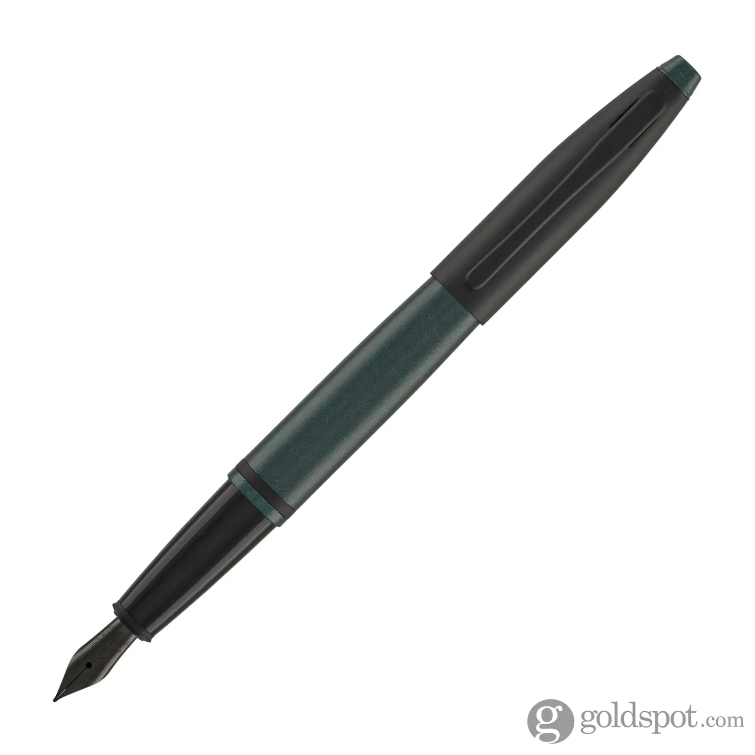 Cross Calais Fountain Pen in Matte Green   Matte Grey Combo - Fine Point