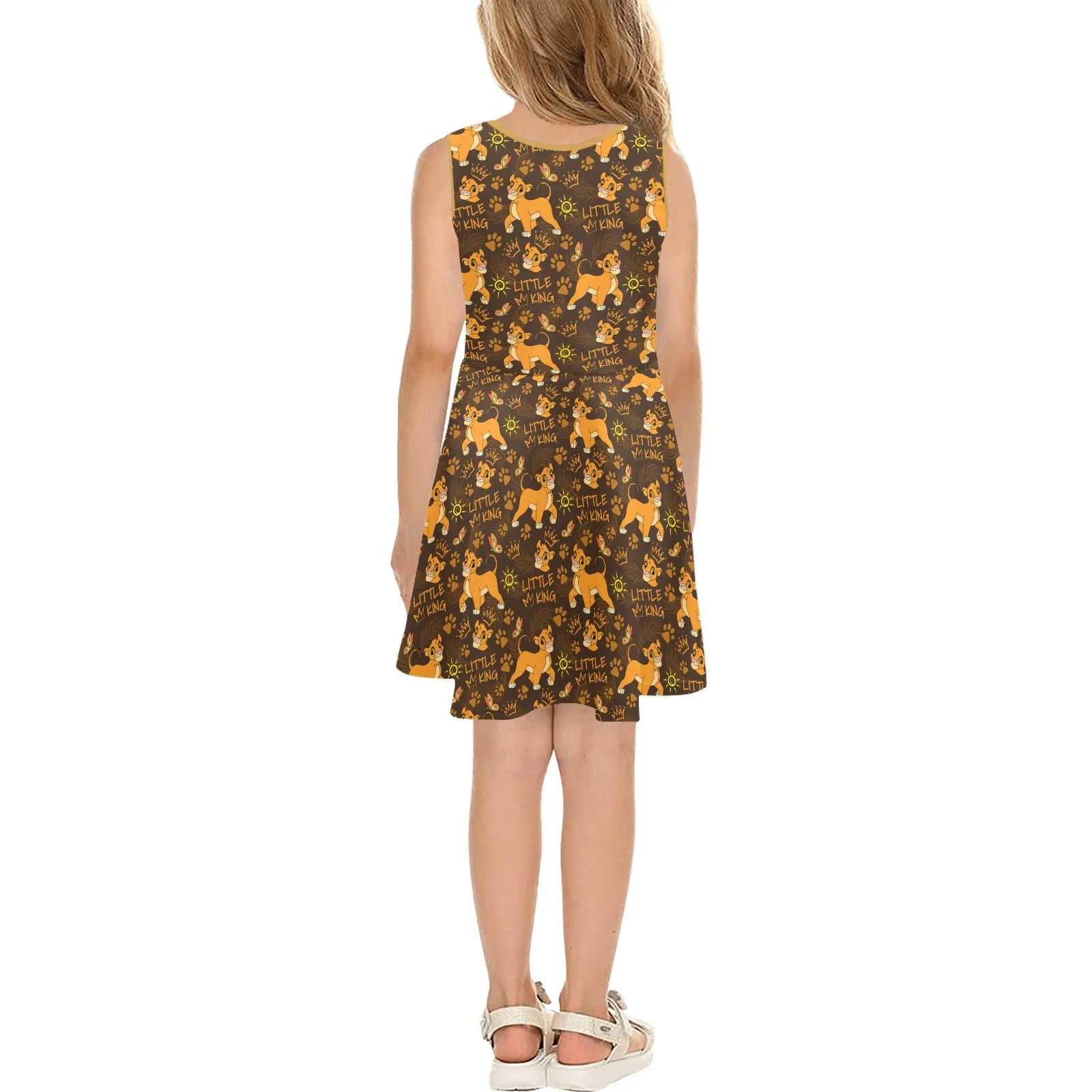 Disney Lion King Little King Girls' Sleeveless Sundress