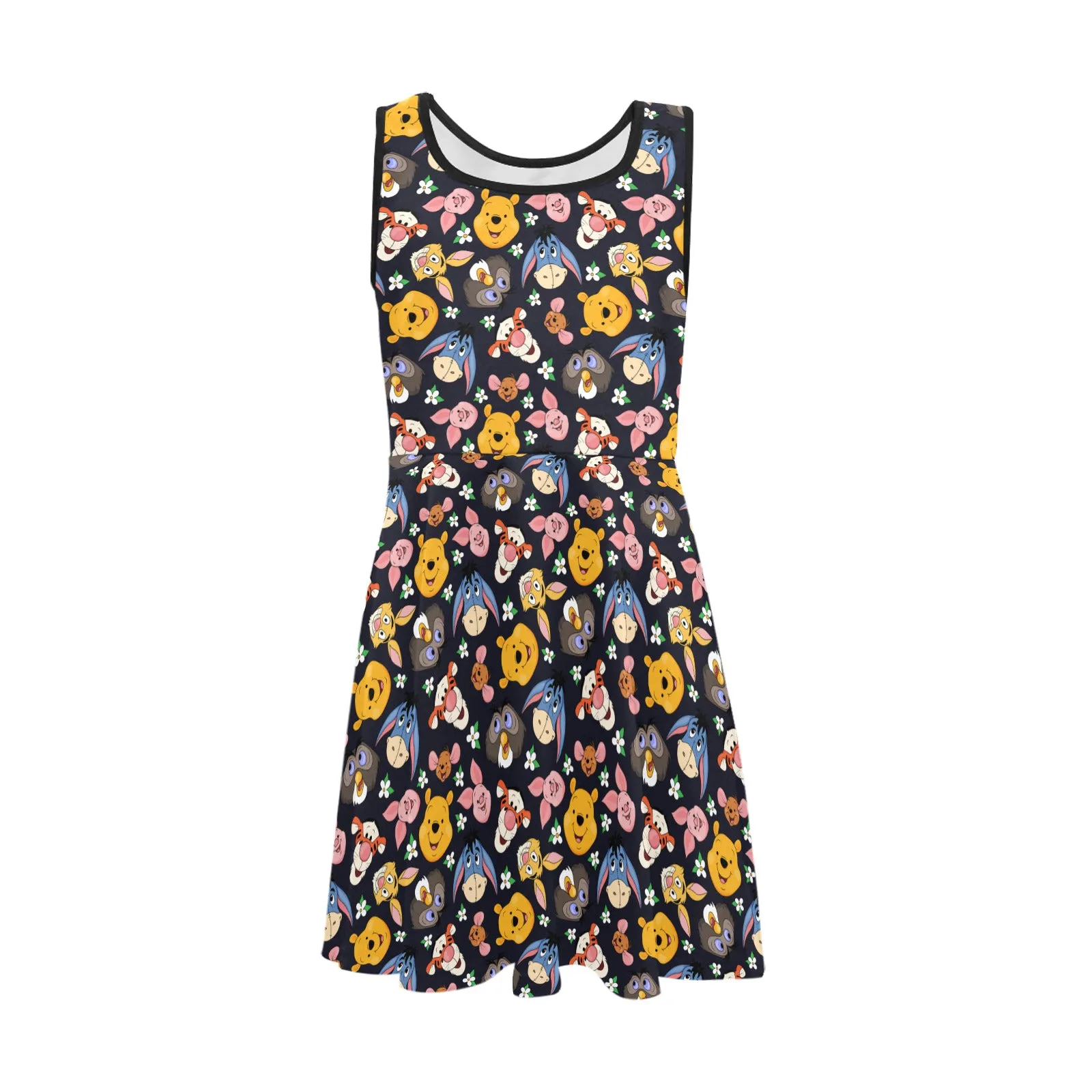 Disney Winnie The Pooh Hundred Acre Wood Friends Girls' Sleeveless Sundress